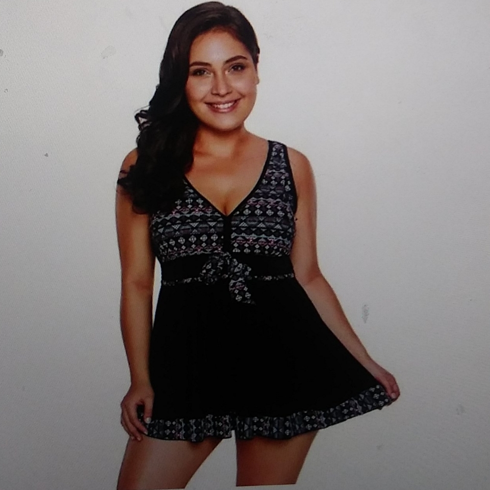 1x swimsuit boyshorts plus size tankini